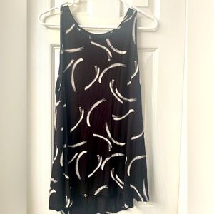Black and white tank top
